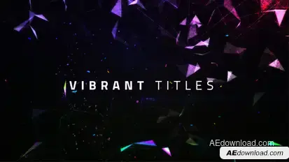 Vibrant Titles Video Displays template preview