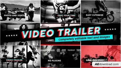 Video Trailer Video Displays template preview