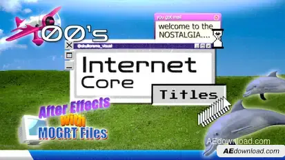 00s Internet Core Titles Titles template preview