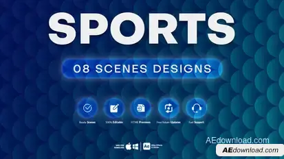 08 Sports Scenes broadcast-packages template preview