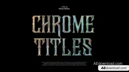 10 Cinematic Chrome Titles Titles template preview