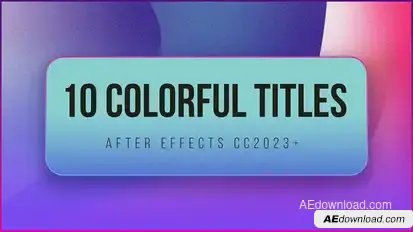 10 Colorful Titles Titles template preview
