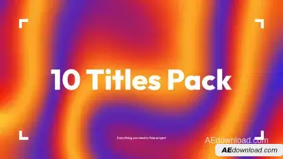10 Fresh Titles Pack | After Effects Titles template preview
