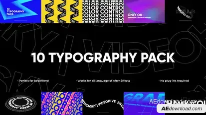 10 Graceful Typography Pack | After Effects Titles template preview