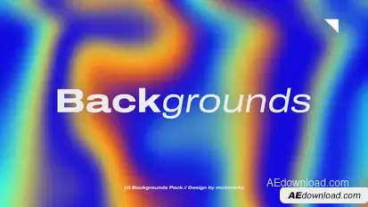10 Gradient Backgrounds | After Effects Elements template preview