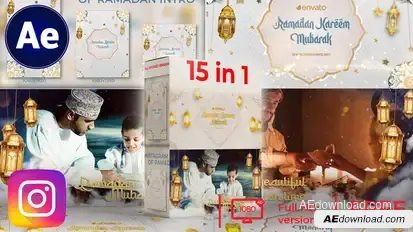 10 In 1 Ramadan Slideshow an Intro Ramadan Free Templates template preview
