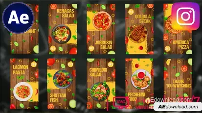 10 In 1 Stories Food Promo Instagram Product Promo template preview