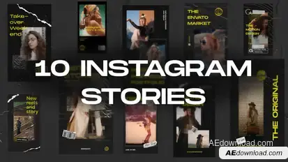 10 Instagram Stories & Reels Openers template preview