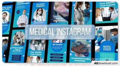 10 Medical Healthcare Instagram Pack Openers template preview