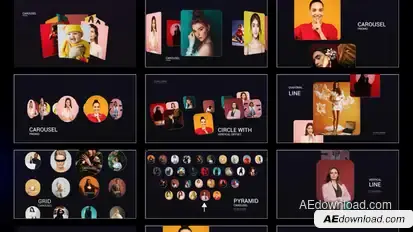 10 Minimal Carousel pack Elements template preview