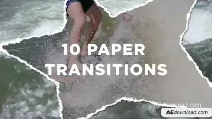 10 Paper Transitions Elements template preview