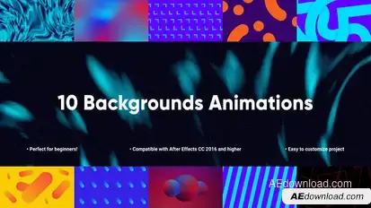 10 Special Backgrounds Animations | After Effects Elements template preview