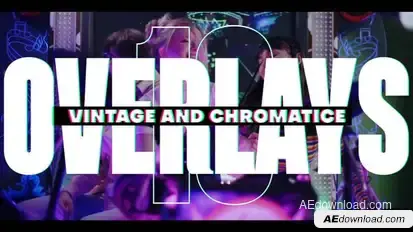 10 Vintage and Chromatic Overlays Elements template preview