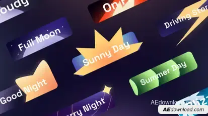 10 Weather Lower Thirds | After Effects Elements template preview