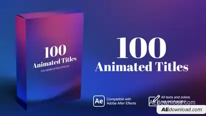 100 Animated Titles Titles template preview