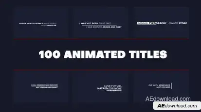 100 Animated Titles Titles template preview