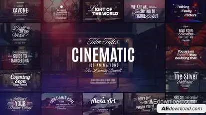 100 Cinematic Film Titles Titles template preview