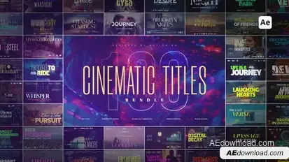 100 Cinematic Titles Bundle Titles template preview