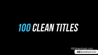 100 Clean Titles Elements template preview