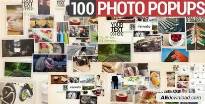 100 Photo Popups Video Displays template preview