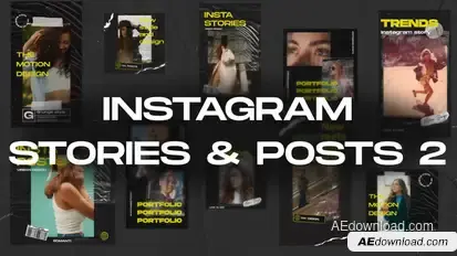 10in1 Instagram Stories & Posts 2 Openers template preview