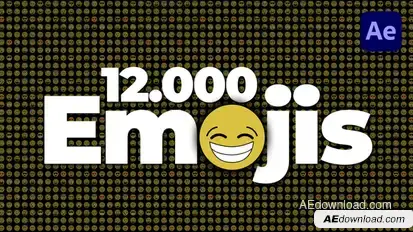 12.000 Emojis Creator Pack Elements template preview