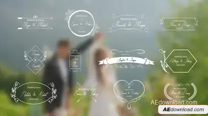 12 wedding titles Openers template preview
