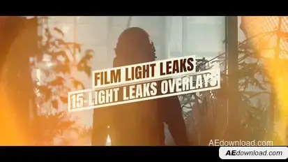 15-Film Light Leaks Overlays Pack Elements template preview