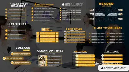 15 List Titles | AE Titles template preview