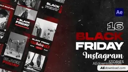 16 BLACK FRIDAY STORIES Openers template preview