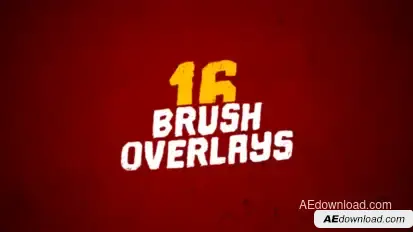 16 Brush Overlays Elements template preview