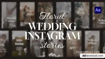 16 Floral Wedding Stories Openers template preview
