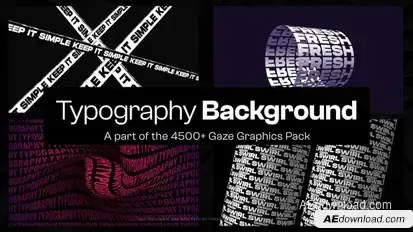 16 Typography Backgrounds Elements template preview