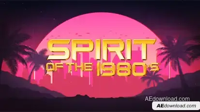 1980s Logo Reveal Pack Openers template preview
