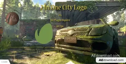 2 In One City Logo Logo Stings template preview