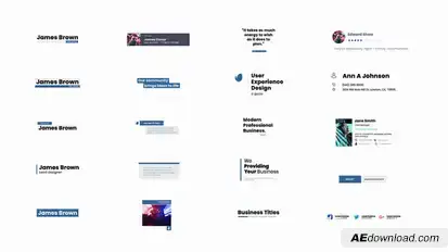 20 Classic Corporate Titles Titles template preview