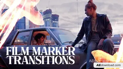 20 Gritty Transitions for After Effects Elements template preview