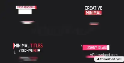 20 Minimal Titles Titles template preview