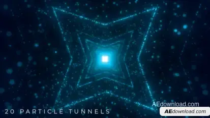 20 Particle Tunnels Elements template preview