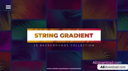 20 String Gradient Backgrounds Elements template preview