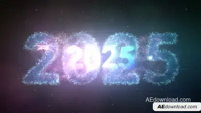 2025 New Year Intro Logo Stings template preview