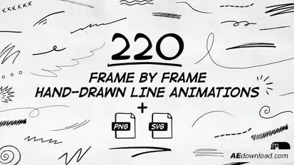 220 Frame By Frame Animated Lines Elements template preview