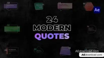 24 Modern Quotes Titles Titles template preview