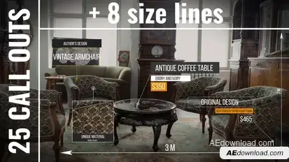 25 Call Outs for After Effects Infographics template preview