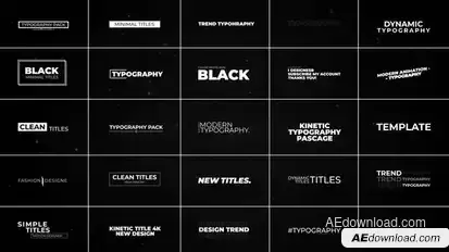 26 Minimal Titles | After Effects Titles template preview