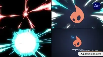 2D Cartoon Energy Logo Opener [After Effects] Openers template preview