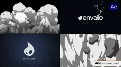 2D Cartoon Explosion Logo Opener [After Effects] Openers template preview