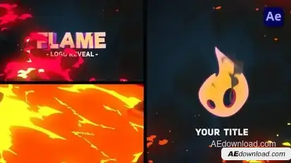 2D Cartoon Fire Tornado Logo Reveals [After Effects] Logo Stings template preview