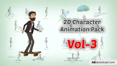 2D character Animation Pack Vol 3 Elements template preview
