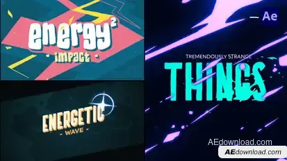 2D Energy Text Logo Opener [After Effects] Titles template preview